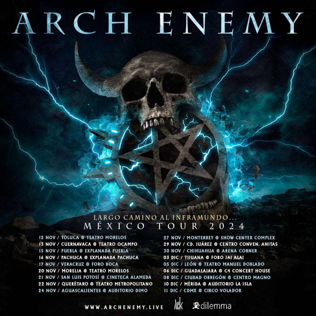 Arch Enemy regresa a Mexico este 2024