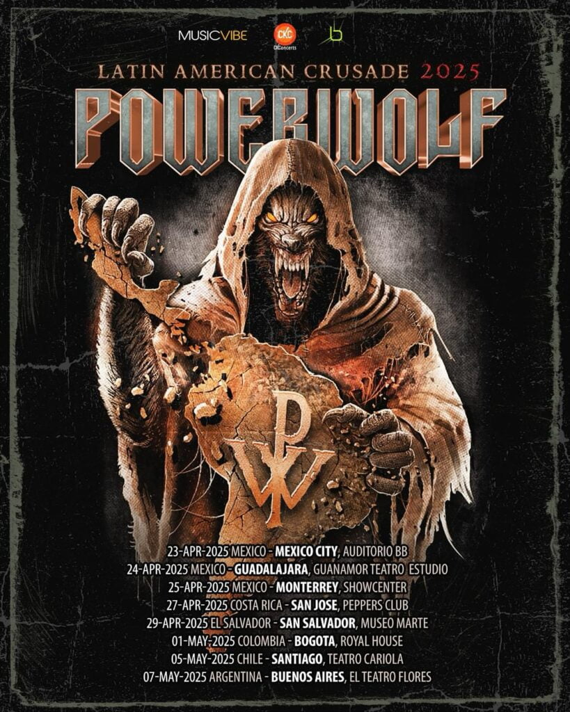 Powewolf regresa a México en 2025