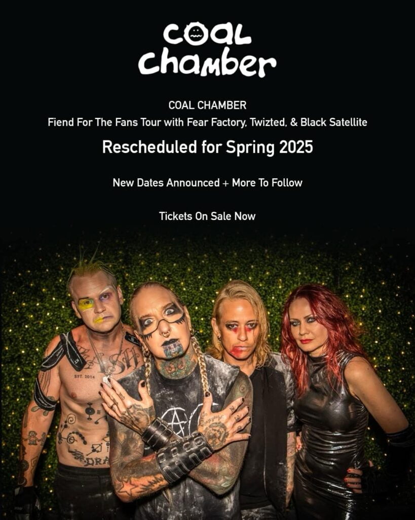 Coal Chamber ha cancelado sus presentaciones debido a problemas de salud de Dez Fafara