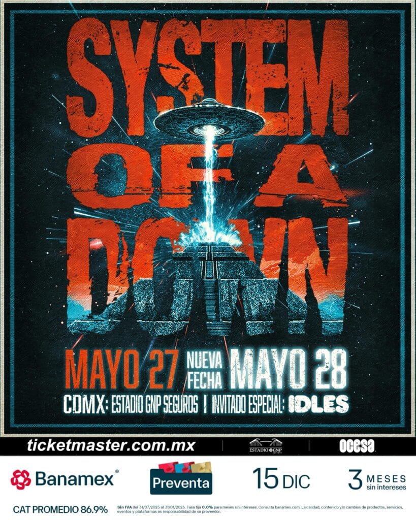 System of a Down CDMX 28 Mayo
